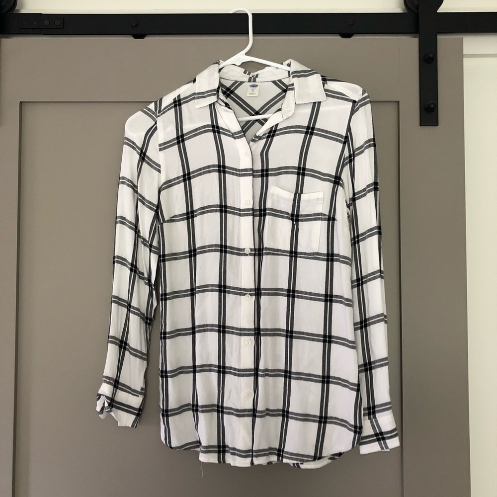 Old Navy Plaid Button Down